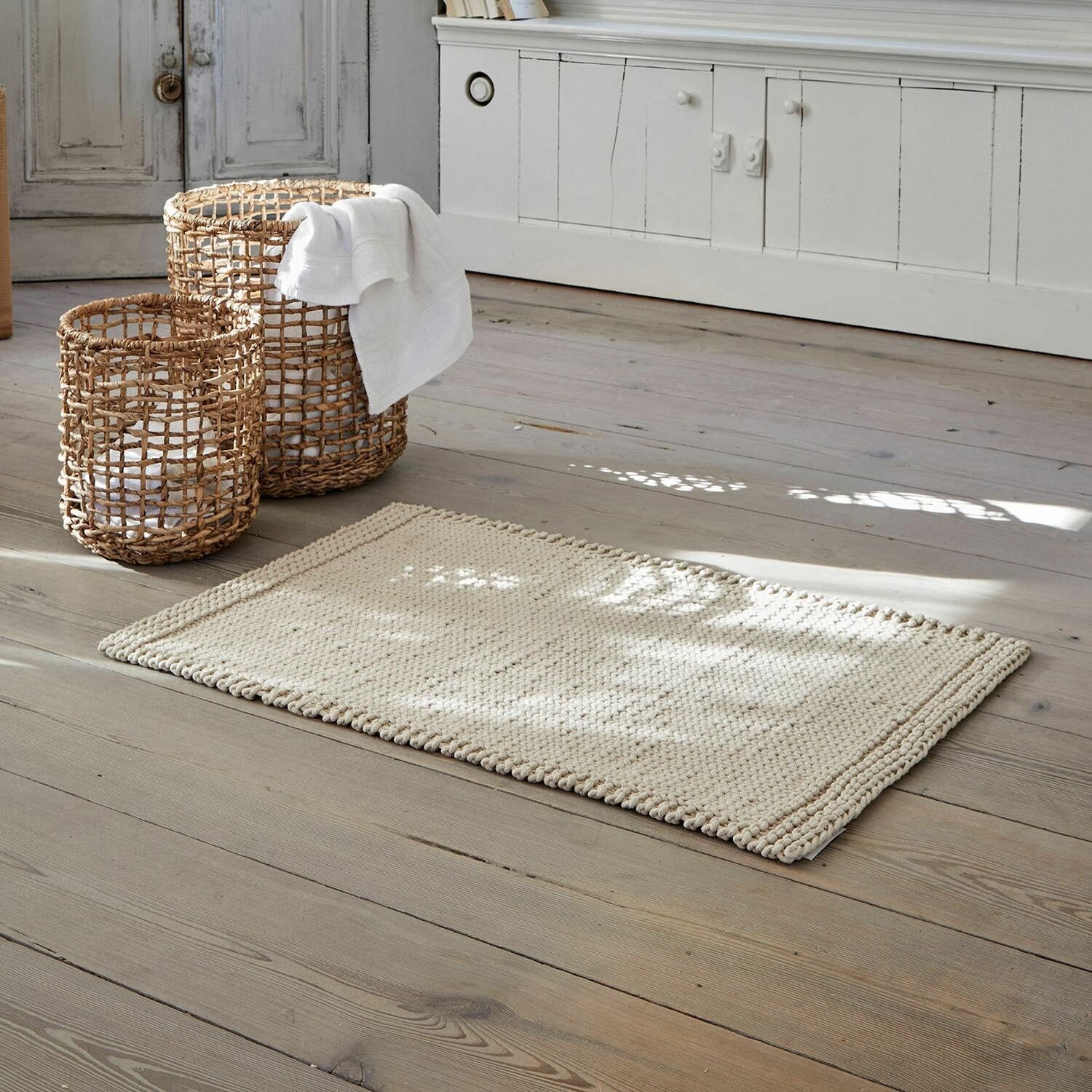 Loberon Badematte Carsen, Creme