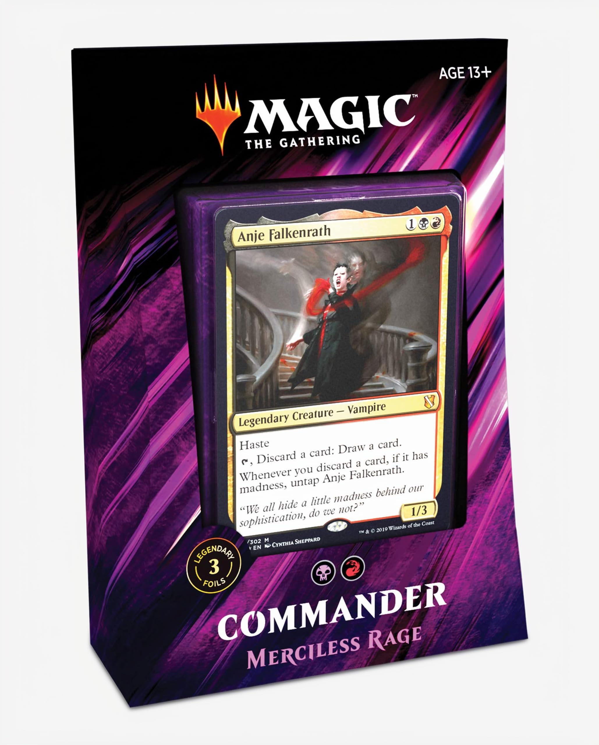 mtg merciless rage card list Magic: The Gathering Commander 2019 Deck | 100- Ready-to-Play Deck | 3 Foil Commanders Predh Ultra PRO - Final Choose Your Savings:10 Sets - Save 44% ⭐
