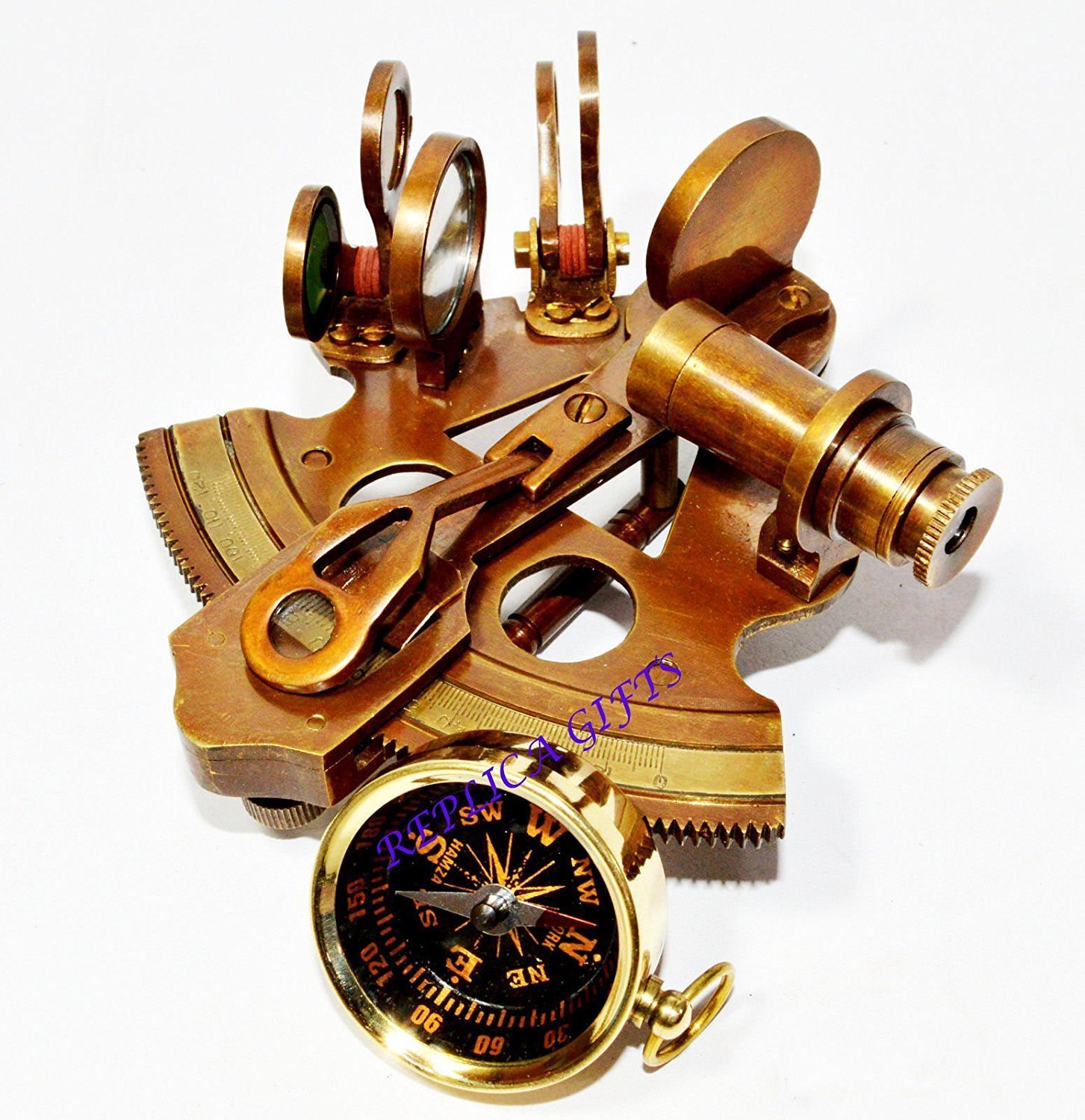 Bussola Solare In Ottone Massiccio: Regalo Nautico In Stile Antico - Italia - Foto 2