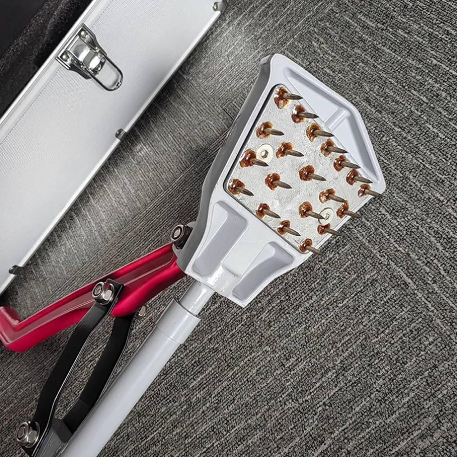 Écarteur de tapis, outil de frappe de genou facile à utiliser, outil de montage essentiel pour les projets de revêtement de sol, kit d'outils d'installation de tapis