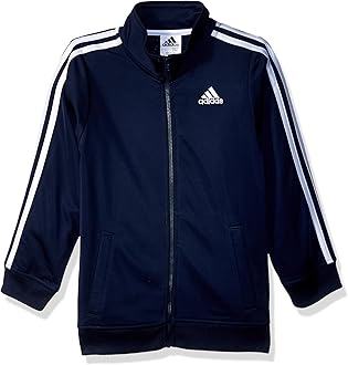 adidas Boys' Zip Front Iconic Tricot Jacket