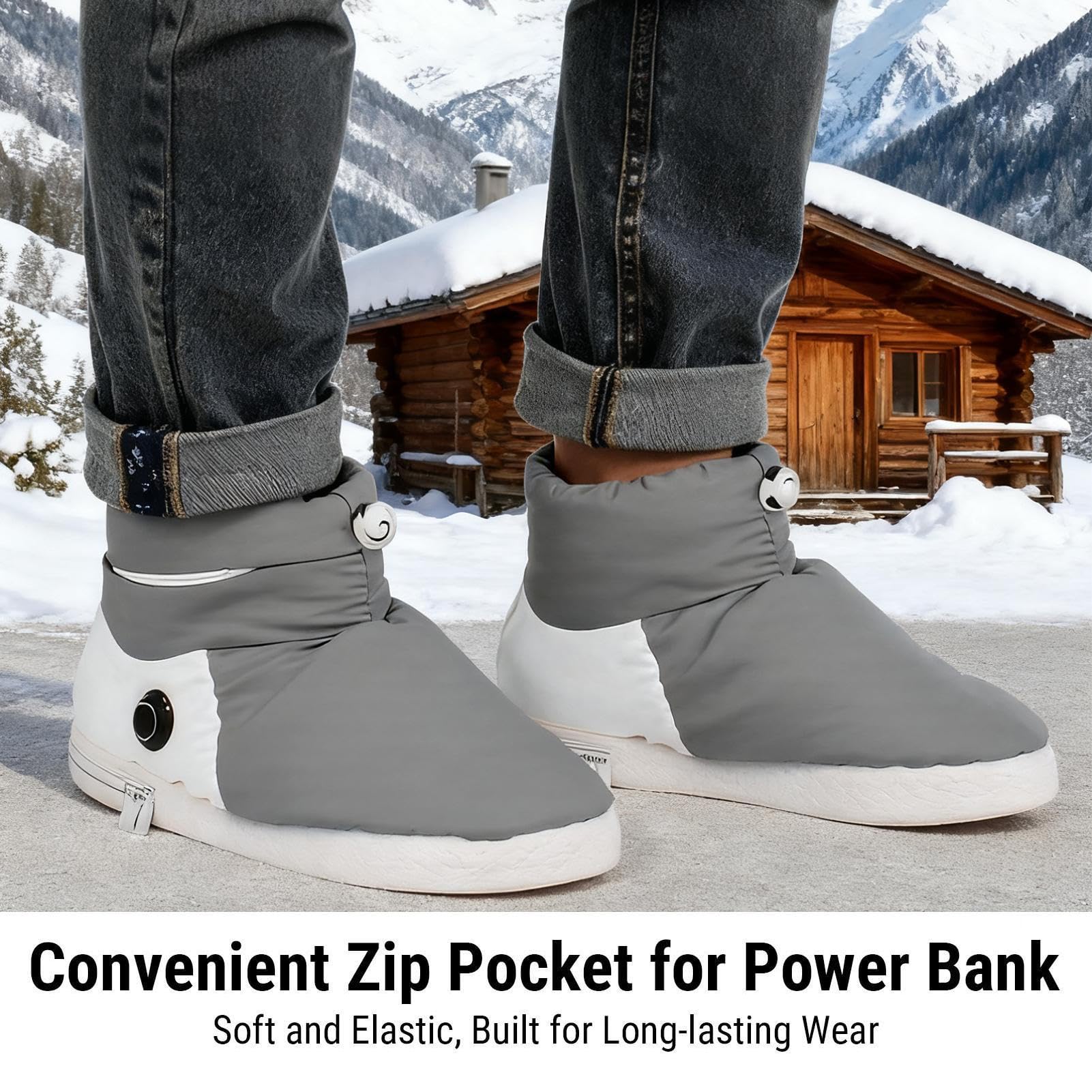 Chaussons Chauffants Fournitures Chauffage Hivernal Chauffe-Pieds Camping