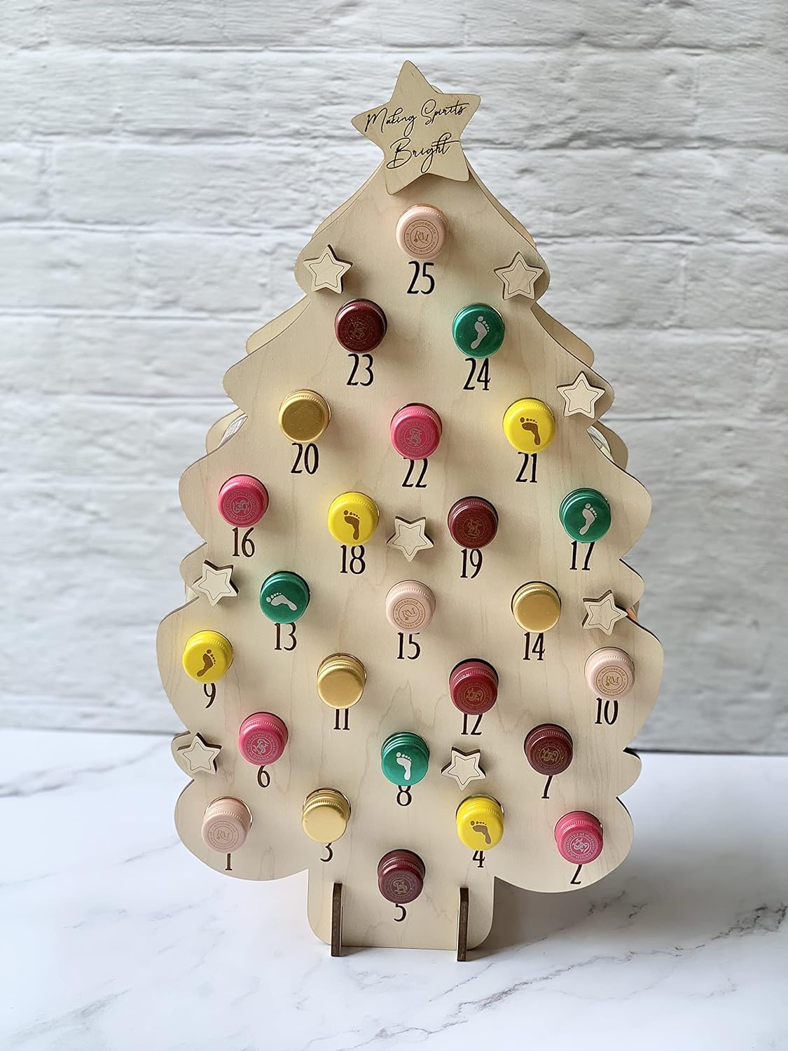 Advent Calendar, Wine Mini Bottle Calendar, Adult Advent Calendar, Alcohol Advent Calendar, Christmas Countdown, Wood Advent Calendar, Bottles NOT included