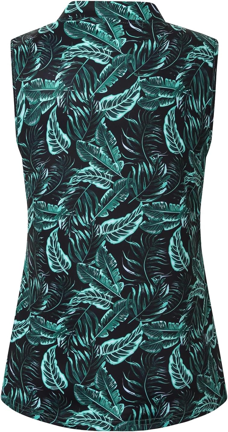 Womens Sleeveless Golf Shirts Moisture Wicking Tennis Polo Workout Tops - Image 3