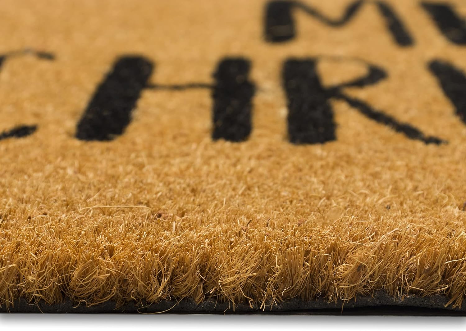 Liora Manne Natura Doormat Non-Slip Outdoor Mat - Holiday, Merry Christmas Santa Natural, 1'6" x 2'6"