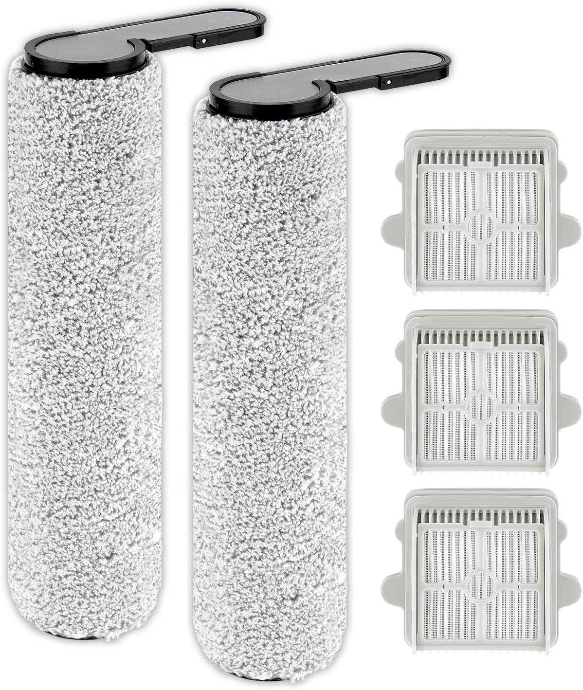 (2 Pack) F25 Replacement Brush Rollers Compatible with Roborock F25/ F25 LT/ F25 RT/ F25 ACE/ F25A LT/ F25 ACE Combo/ F25 Combo/ F25 GT Wet Dry Vacuum Cleaner, Roller Mop, Multi-Surface Brush