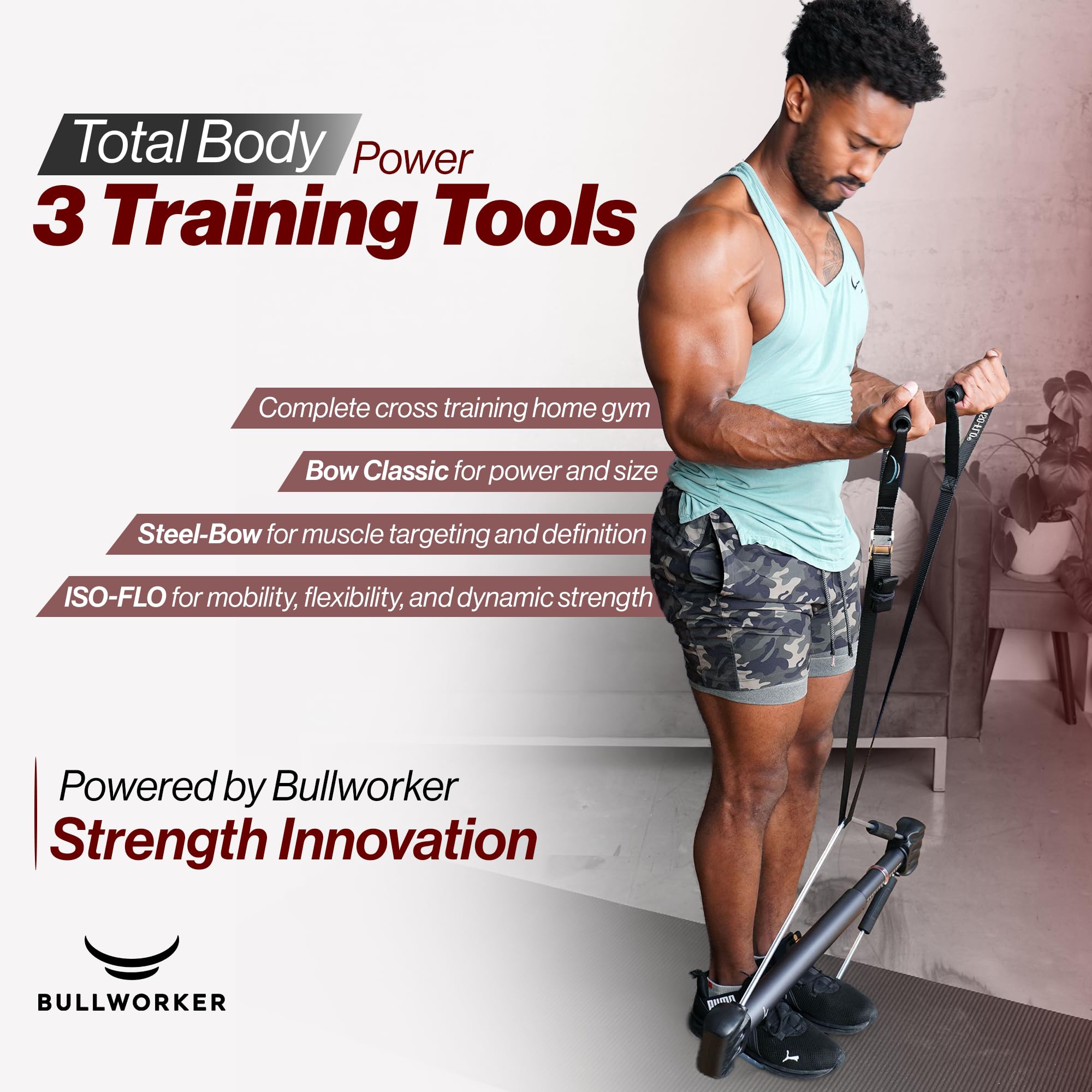 Bullworker Power Pack Isometric Exercise Equipment - Bow Classic