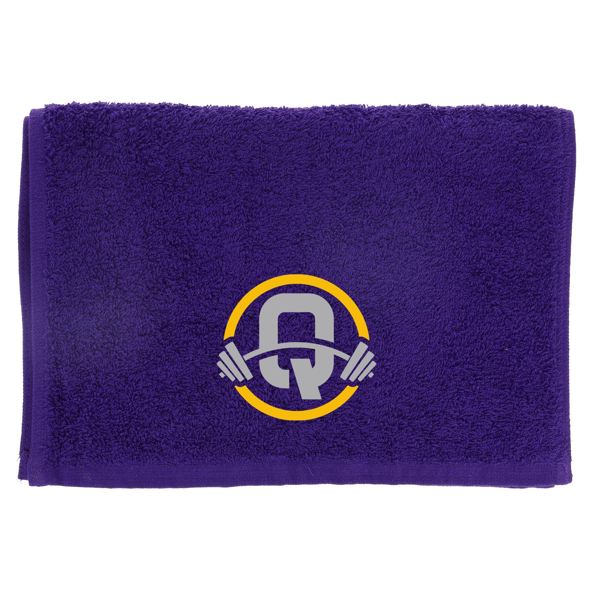 Always Looking Good Gym Towel with Monogrammed Embroidery Initial Gift for Men & Women, Training Accessory Gift, Gym Towel Present for Weight Lifting Birthday, Retirement, Christmas - Purple, Q
