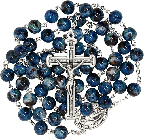 Venerare Rosario de cuentas de vidrio de lujo