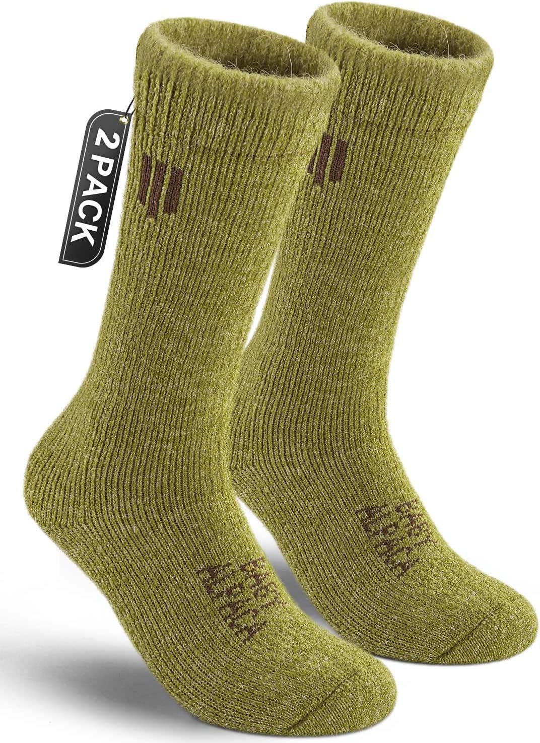 Juclise Alpaca Wool Heavyweight Thermal Boot Socks Hunting Hiking Working Thick Cold Weather Cushioned