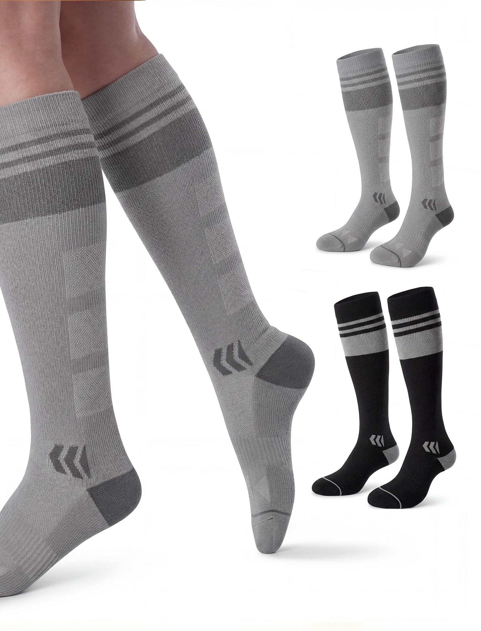Momcozy Compression Socks for Women, 20-30 mmHg for Flying, Travel & Sports