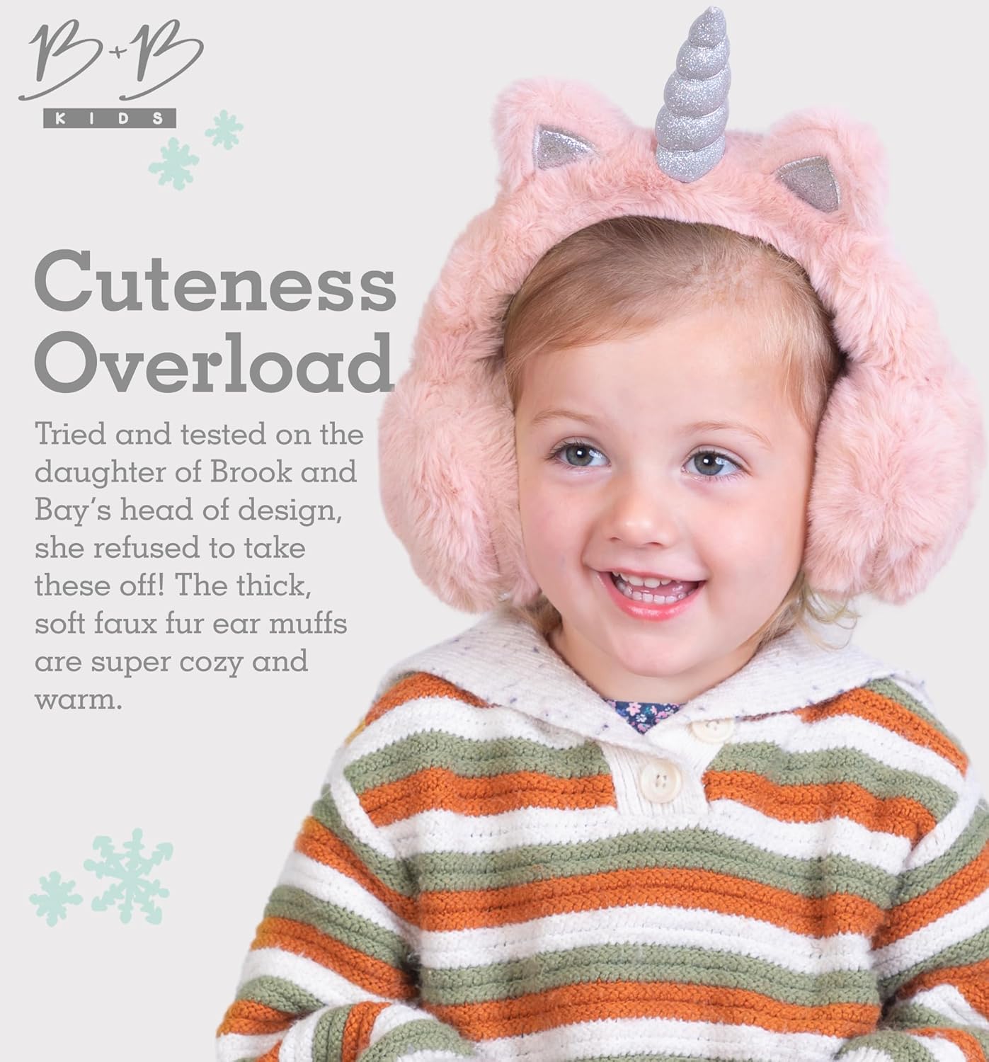 Brook + Bay Kids Ear Muffs - Winter Animal Earmuffs - Cozy Ear Warmers - Image 2