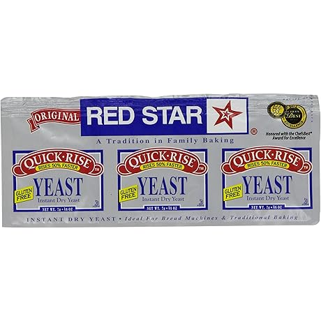 Red Star Quick Rise Instant Yeast, 3/4-Ounce (9-Pack) for Naturally Leavened Breads