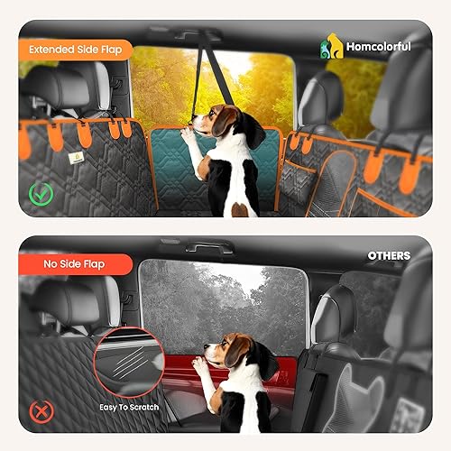 Miniatura 4 de Extensor de asiento trasero para perros, parte inferior dura, funda de asiento de perro para asiento trasero, funda de mascota para perros,