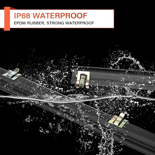 Vista 6 de ACLONG Kit de burlete delantero interior y exterior para Ford F-150 F-250 F-350 Bronco 1987-1996-4 piezas de repuesto E7TZ1521452A E7TZ1521453A