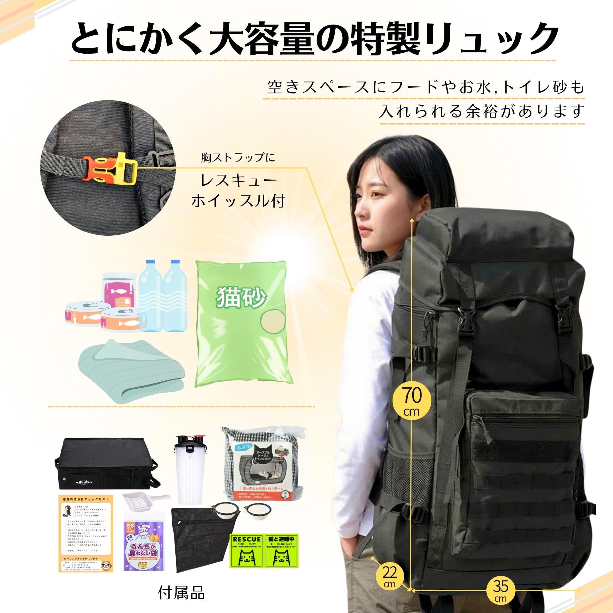 Amazon.co.jp: ネコのための防災DXセット -折りたたみケージ＆どこでも