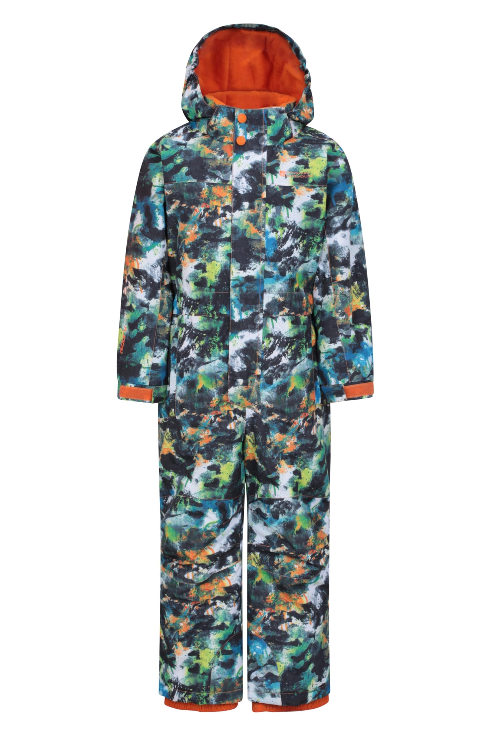 Mountain Warehouse Cloud Kids Waterproof Snowsuit Dark Khaki (Printed) 3-4y