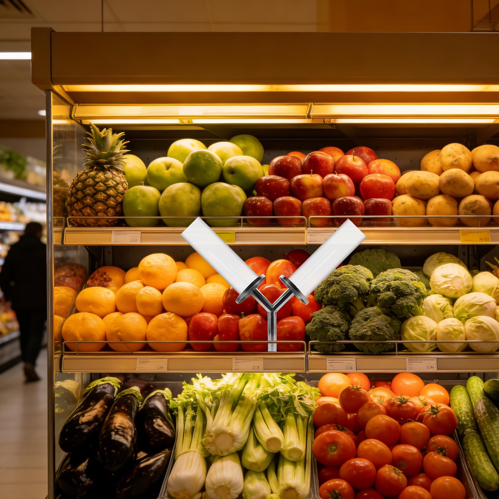 Soporte para Bolsas de Supermercado de Acero Inoxidable, Dispensador Montado en Pared, Compatible Rollos de Bolsas Plásticas para Uso Doméstico E Industrial, Optimiza Espacio