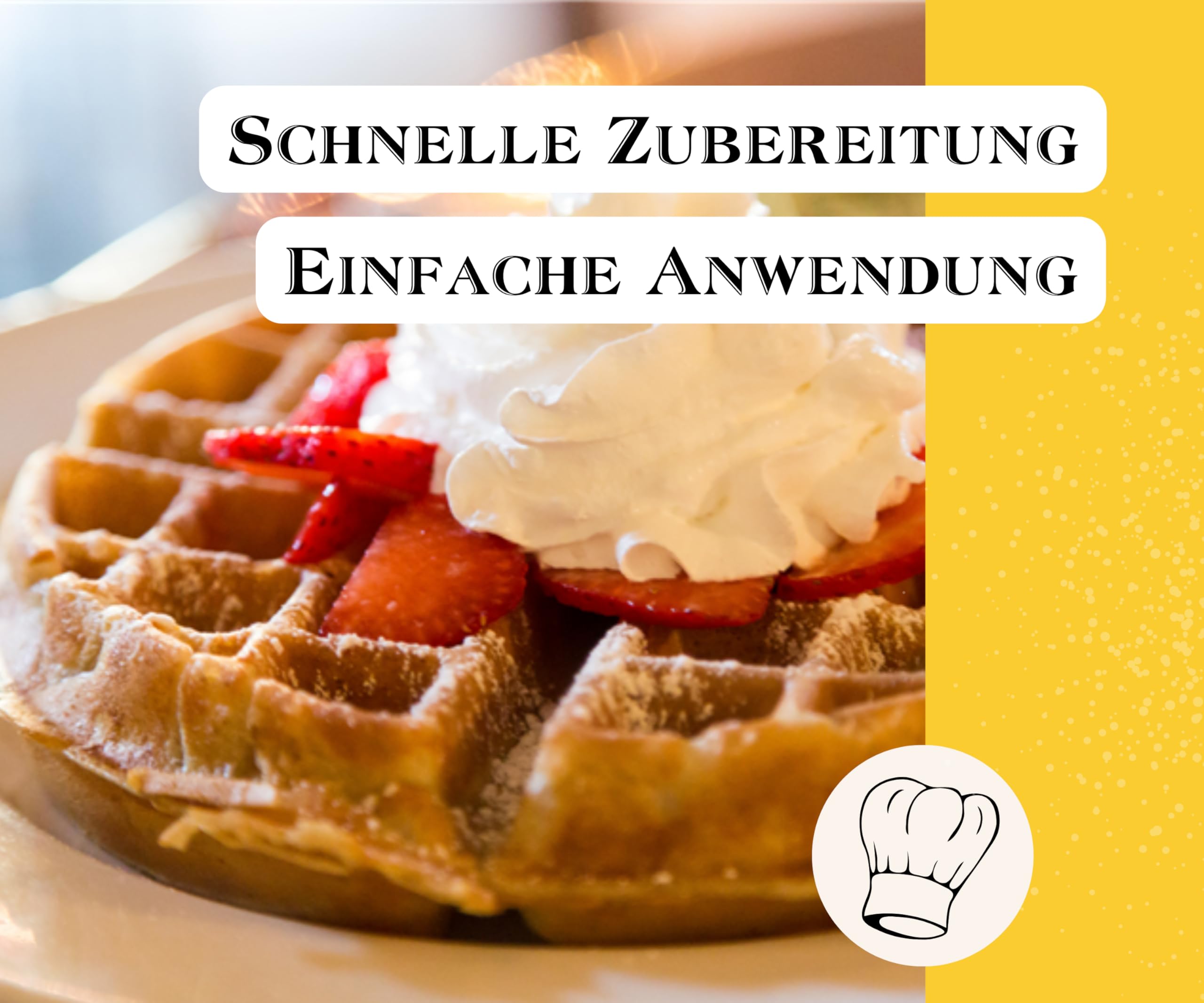 BEST BACK glutenfreier Waffelteig Backmischung 5 kg, 5er Pack (1 kg)