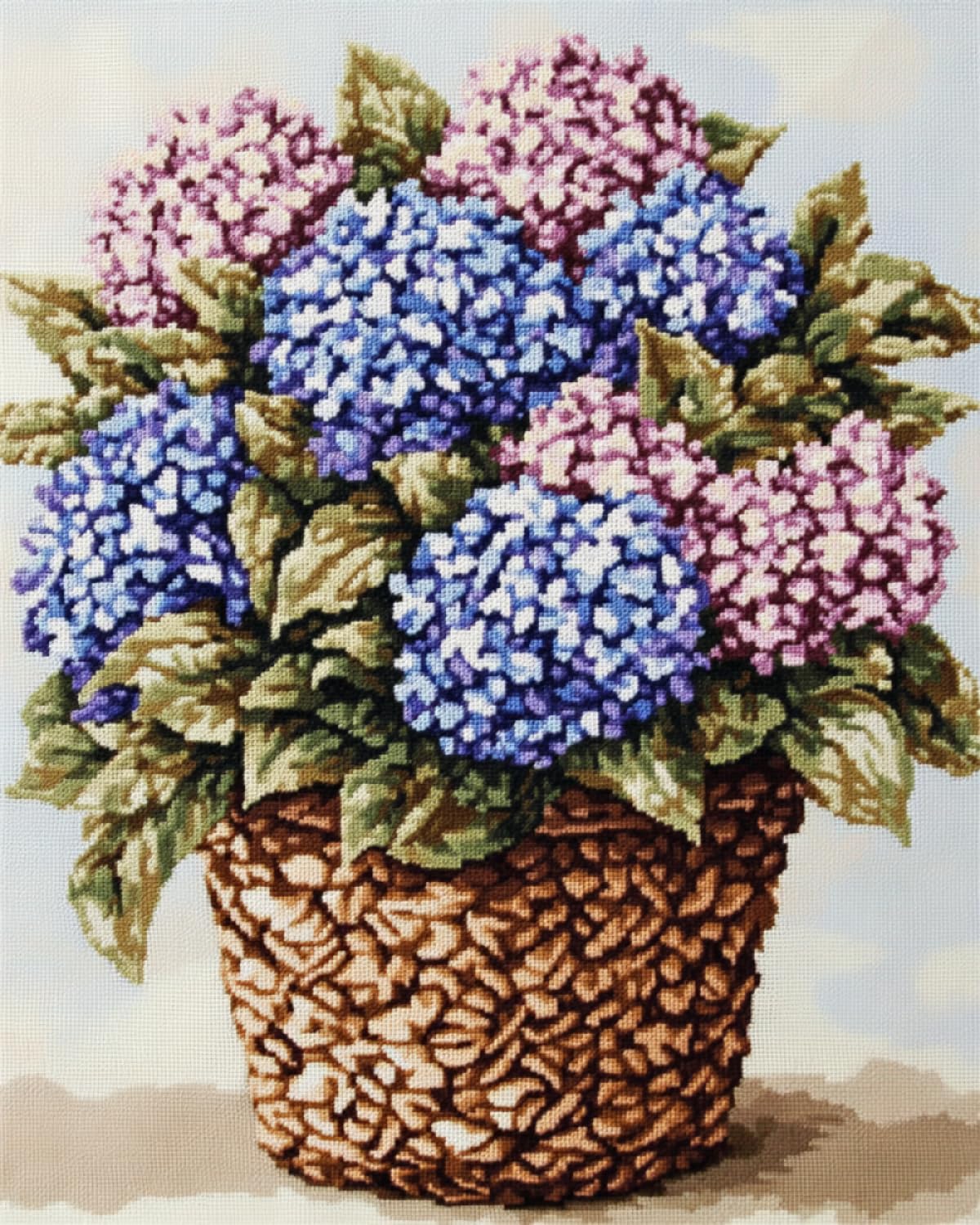 DIY Tappeto Annodare Fai Da Te Kit Kit Fai Da Te Per Fiori Colorati，Tappeto Fai Da Te Con Ortensia Fantasy，Kit Per Realizzare Tappeti In Tela，Kit Per Realizzare Tappeti Con Gancio Per Pr 90x120cm