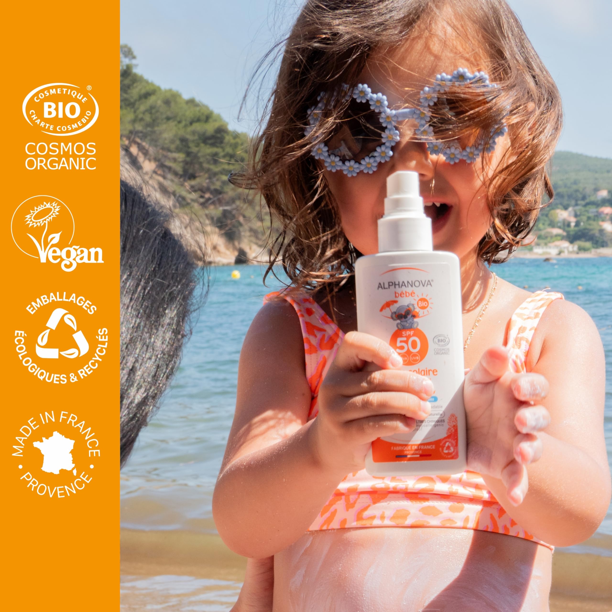 Alphanova - Crema solar bebe f50 bio spray