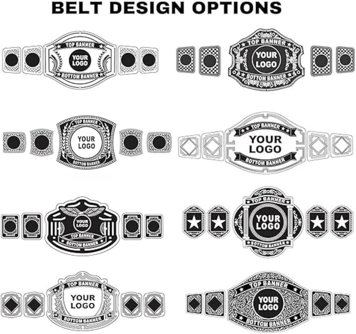 HANDSY Custom Championship Belt – Personalized Wrestling Belt – Unique Award Belts for Sports Events & Competitions