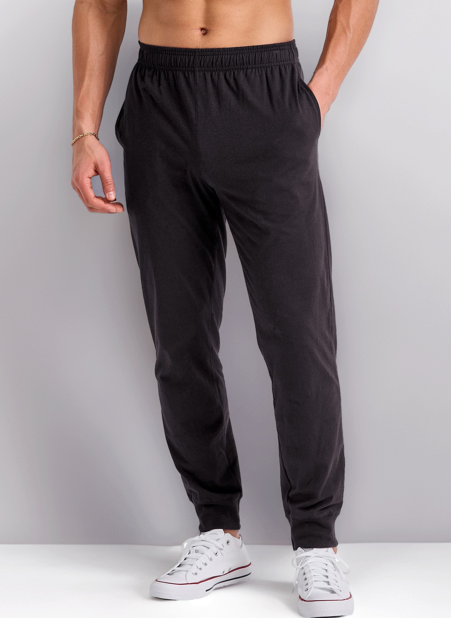 Hanes Men's Originals Cotton Joggers, Jersey Sweatpants for Men with Pockets, 30" Inseam Sweatpants