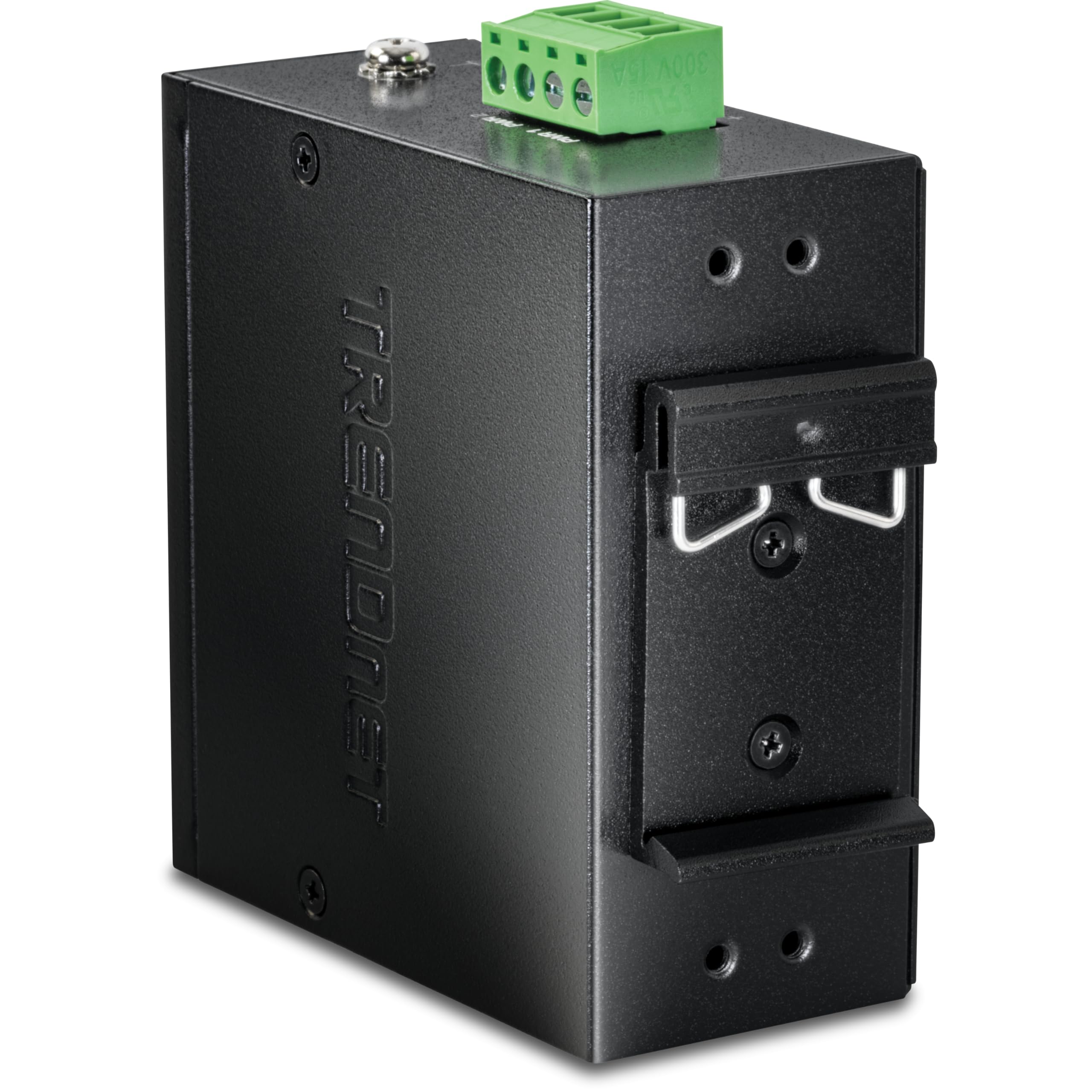 TRENDnet Mini commutateur Industriel Gigabit DIN-Rail 8 Ports, TI-GLC80, 8 Ports Gigabit, température extrême IP30, capacité de Commutation 16 Gbit/s, Noir