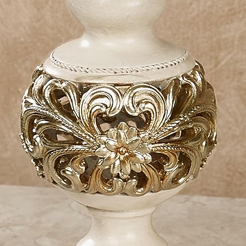 Miniatura 4 de Abimbola - Juego de 2 portavelas color marfil