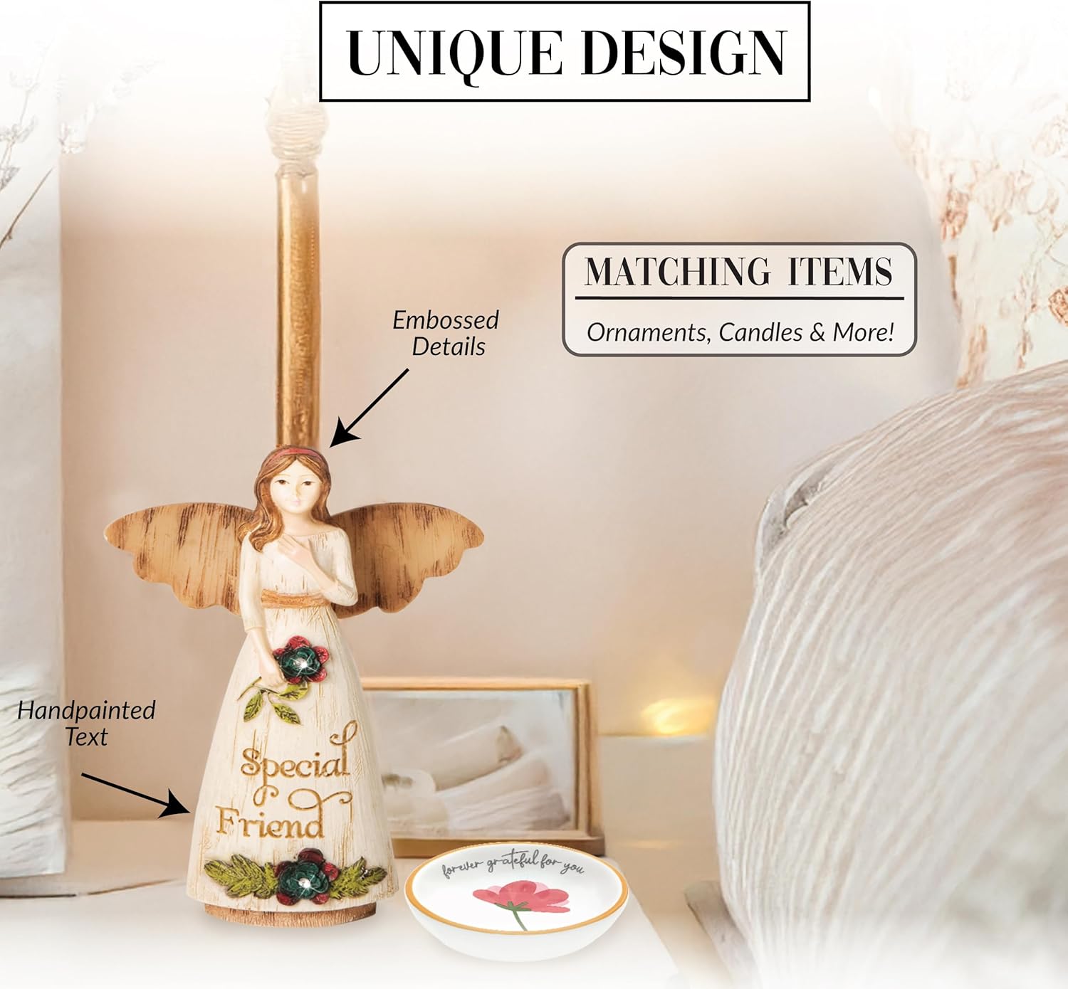 Pavilion Gift Company 02979 Special Friend Ornament/Angel Figurine, 4-1/2-Inch - Image 4