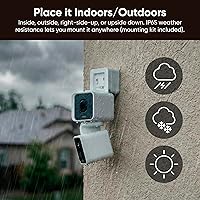 Vista 8 de WYZE Duo Cam Pan IP65 2K 360° Pan/Tilt Cámara de seguridad inteligente para el hogar con visión nocturna a color, compatible con Alexa y Google