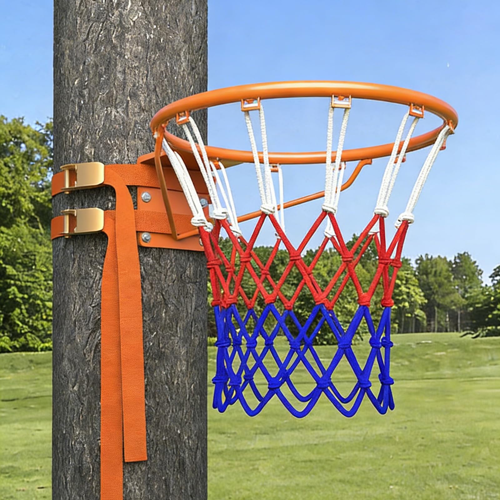 Aro De Baloncesto DiseñO Ajustable,Canasta Baloncesto Exterior,Anillo De Baloncesto Profesional Resistente,Basketball Hoop con Red,Altura Ajustable,para Deportes Al Aire Libre
