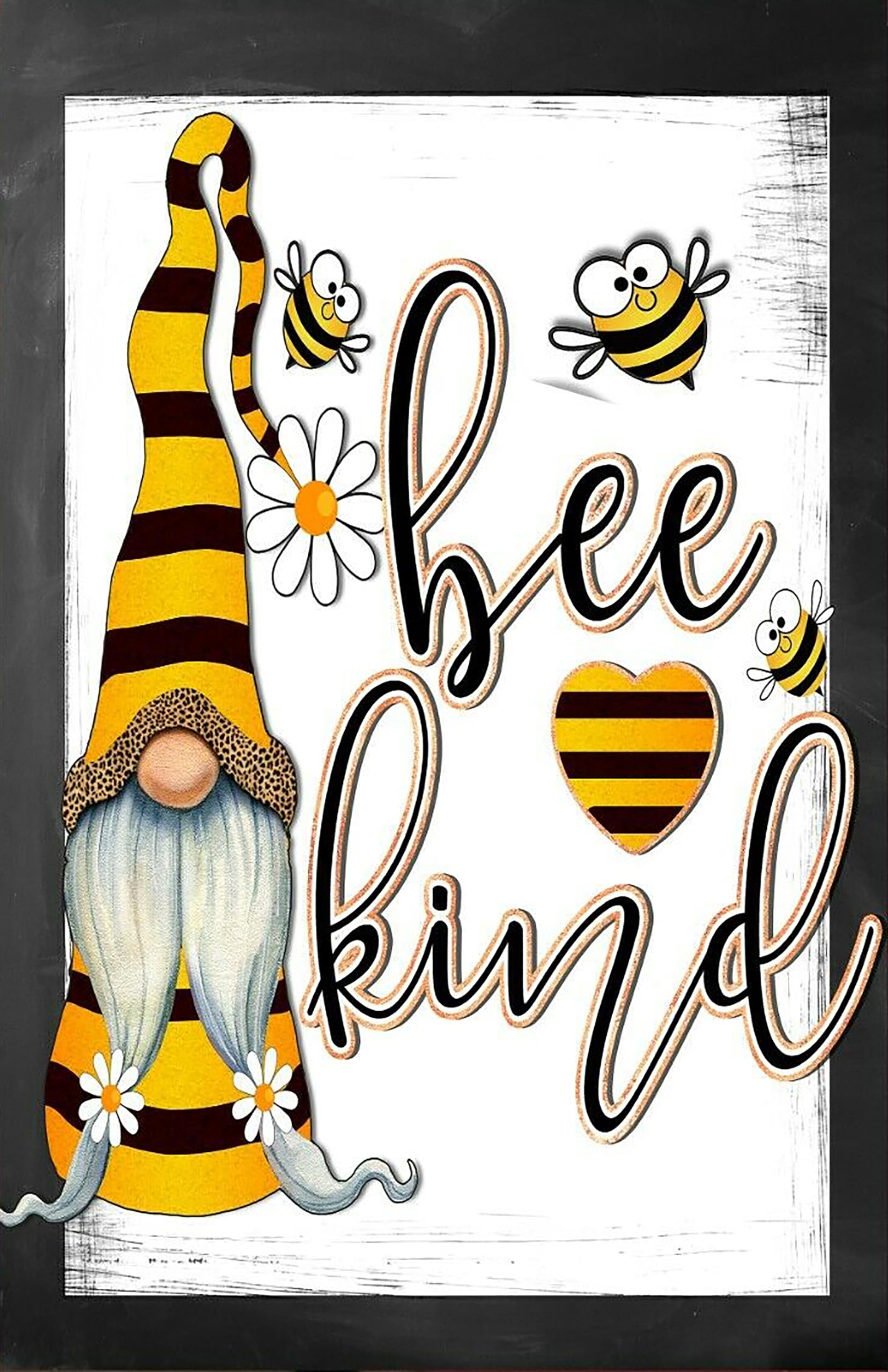 Kwqdozf Tin Sign-2 8X12 Inch Bee Kind Vintage Metal Aluminum Tin Sign Door Signs 8X12 Inch