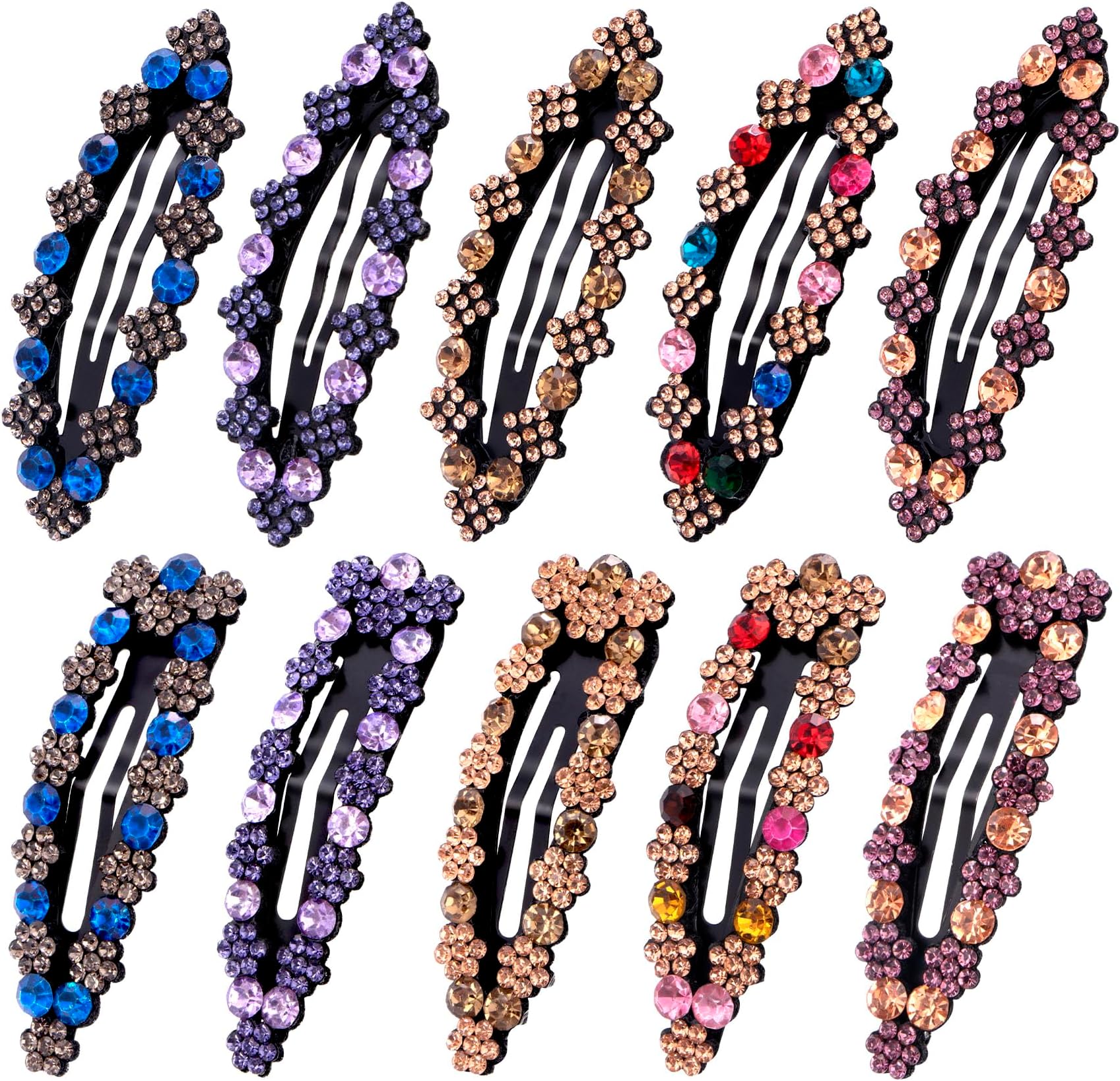 minihope snap hair clips for women, snap clips for grils