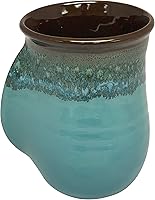 Vista 20 de Clay in Motion - Taza calentadora de manos para diestros, diseño Misty Green