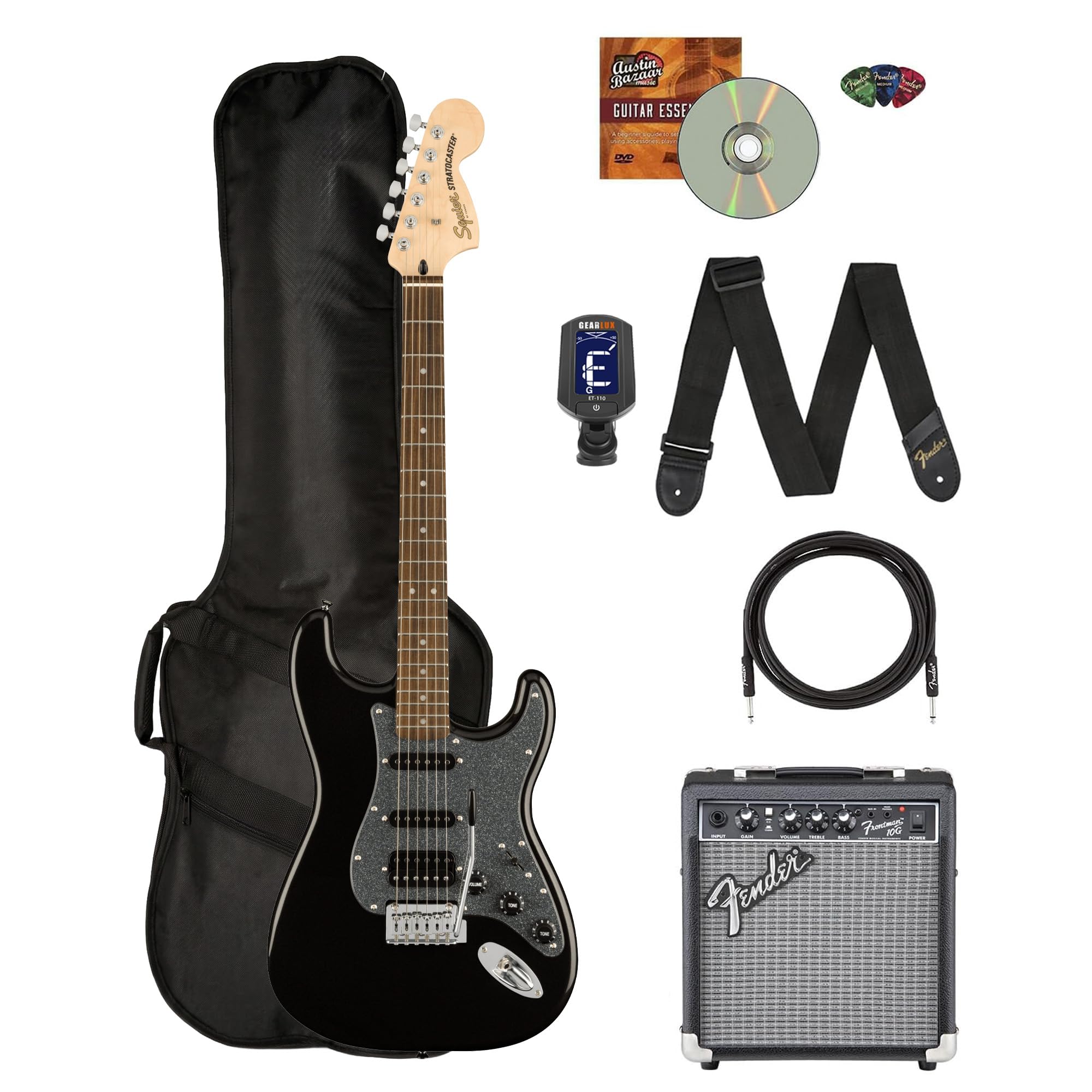 Amazon.com: Fender Squier Affinity Stratocaster HSS - Metallic