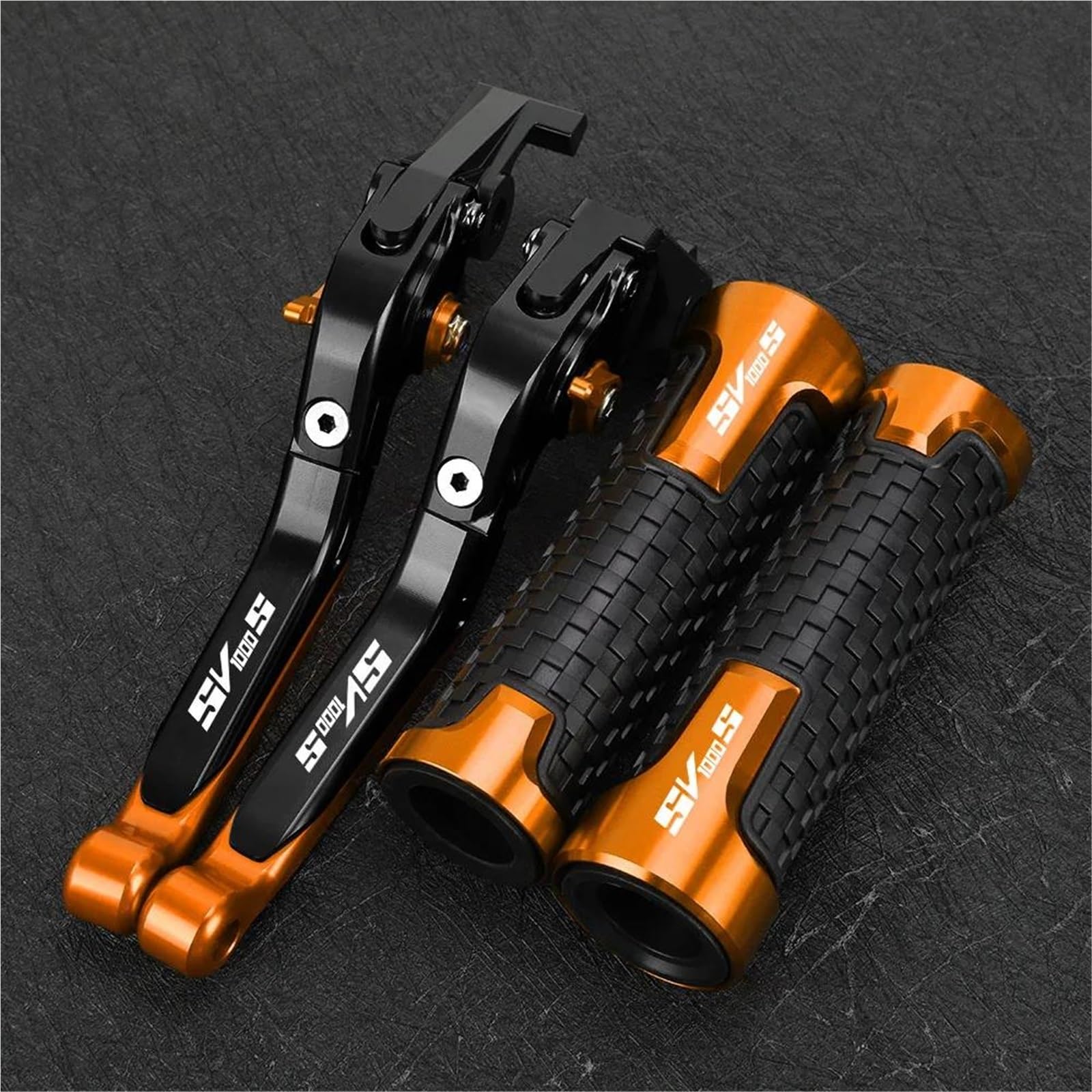 Leviers frein et embrayage Suzuki SV1000S 2003-2007 orange