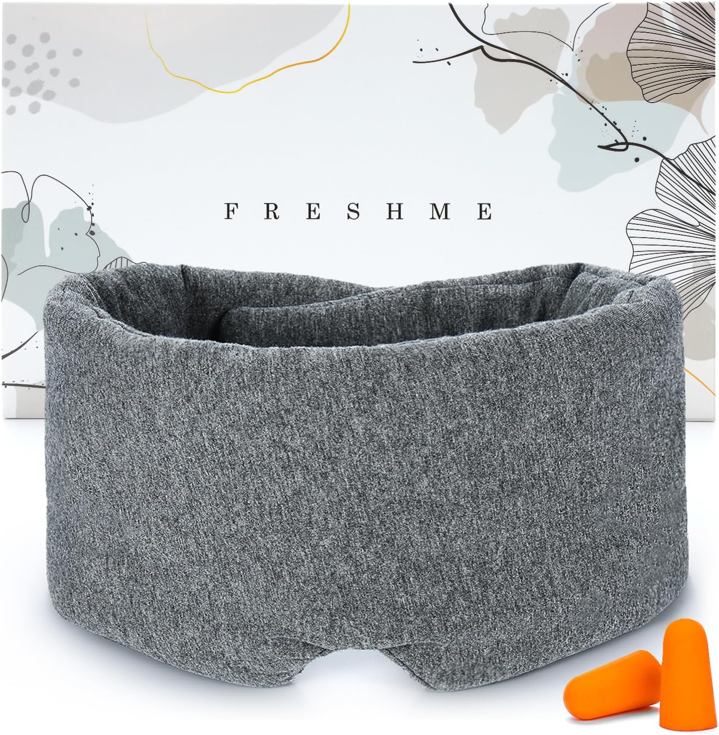 FRESHME Deluxe Cotton Sleep Mask Gift Set 100 Blackout
