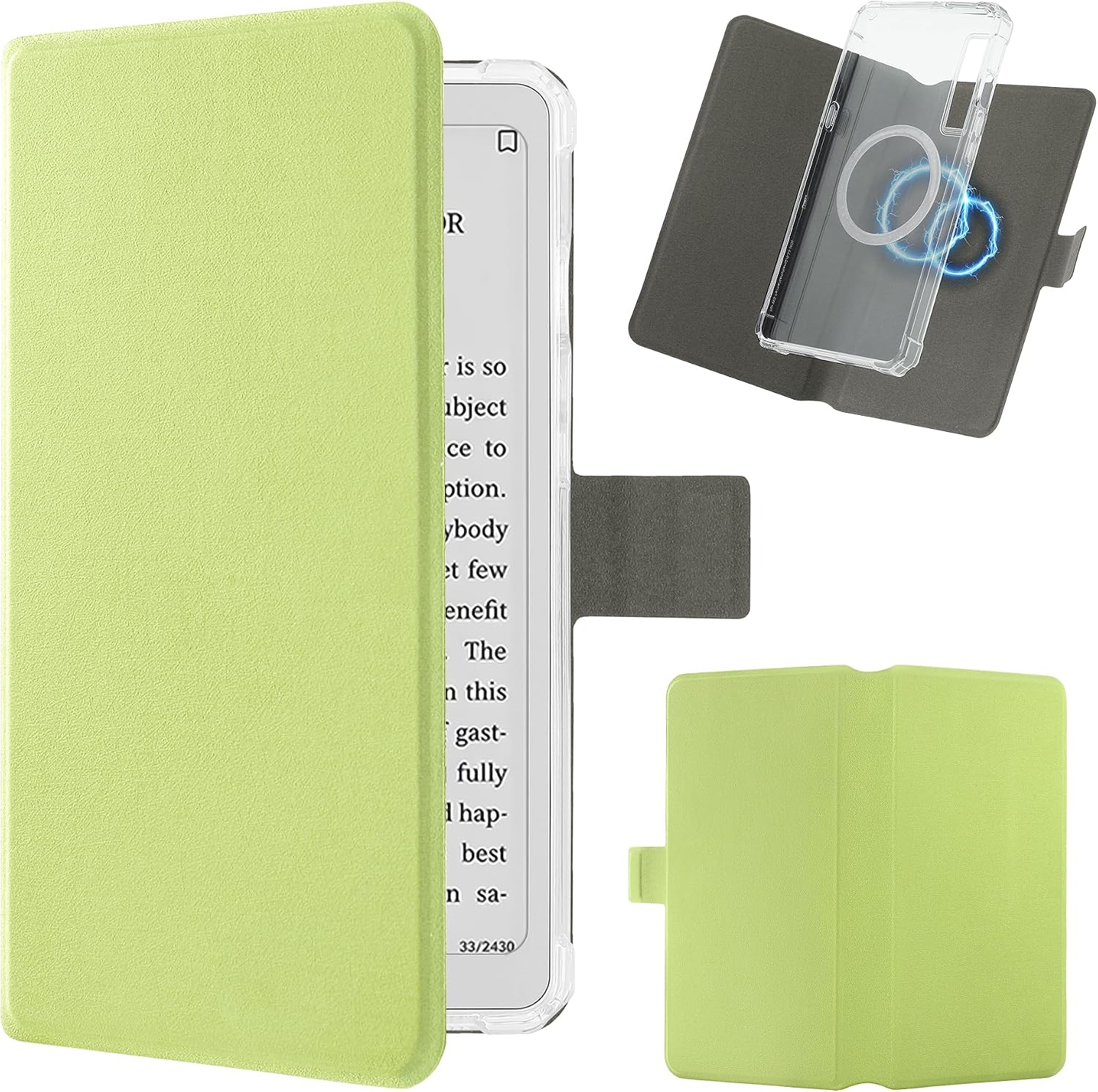 2in1 Case for Onyx BOOX Palma 2 / Palma, Magnetic Detachable Folio Flip Cover, Slim PU Leather Case with Auto Wake/Sleep