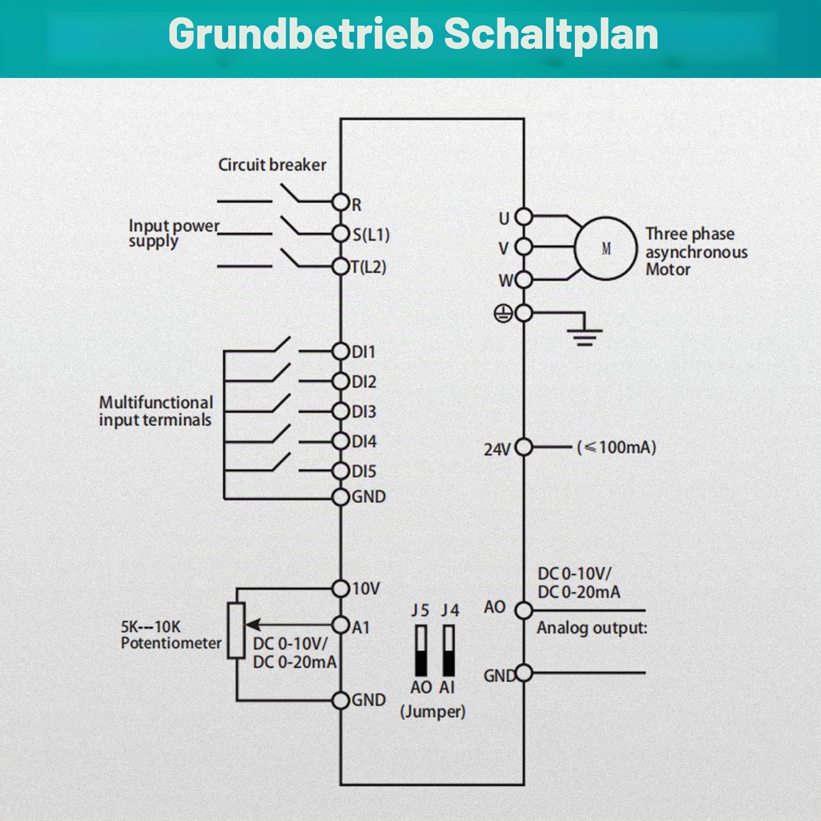 Frequenzumrichter 2,2kW, Frequenzumrichter 3 Phasen Drehzahlregler Motor, 380V 3 Phasen Eingang 3 Phasen Ausgang(Werksmodell :MS350-4T-2.2G 2.2KW)