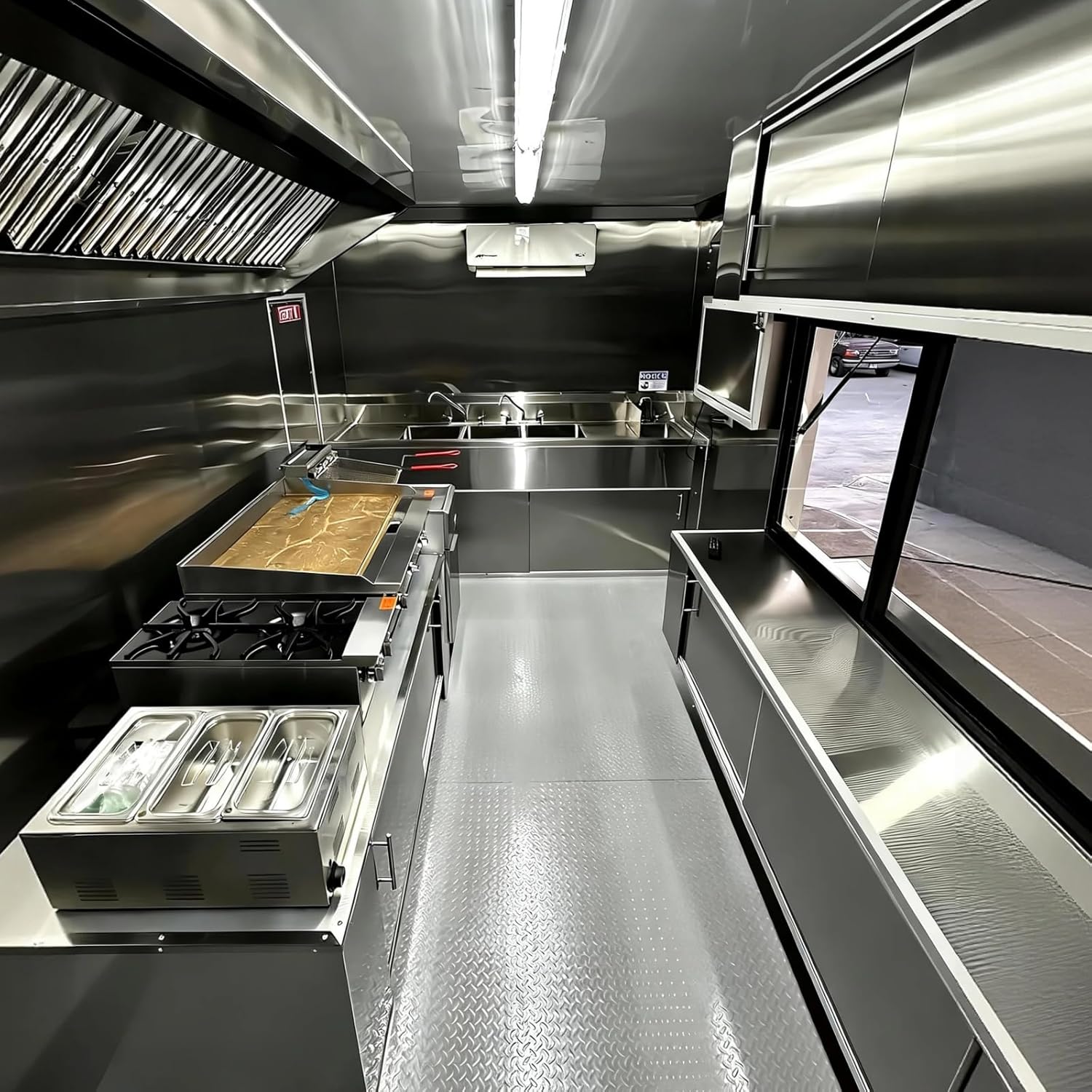 Food Trailer for Sale, Mobile Concession Food Truck Trailer for Street Vending, Hot Dog Cart, Custom Food Trailer for Ice Cream, Coffee, Pizza Business