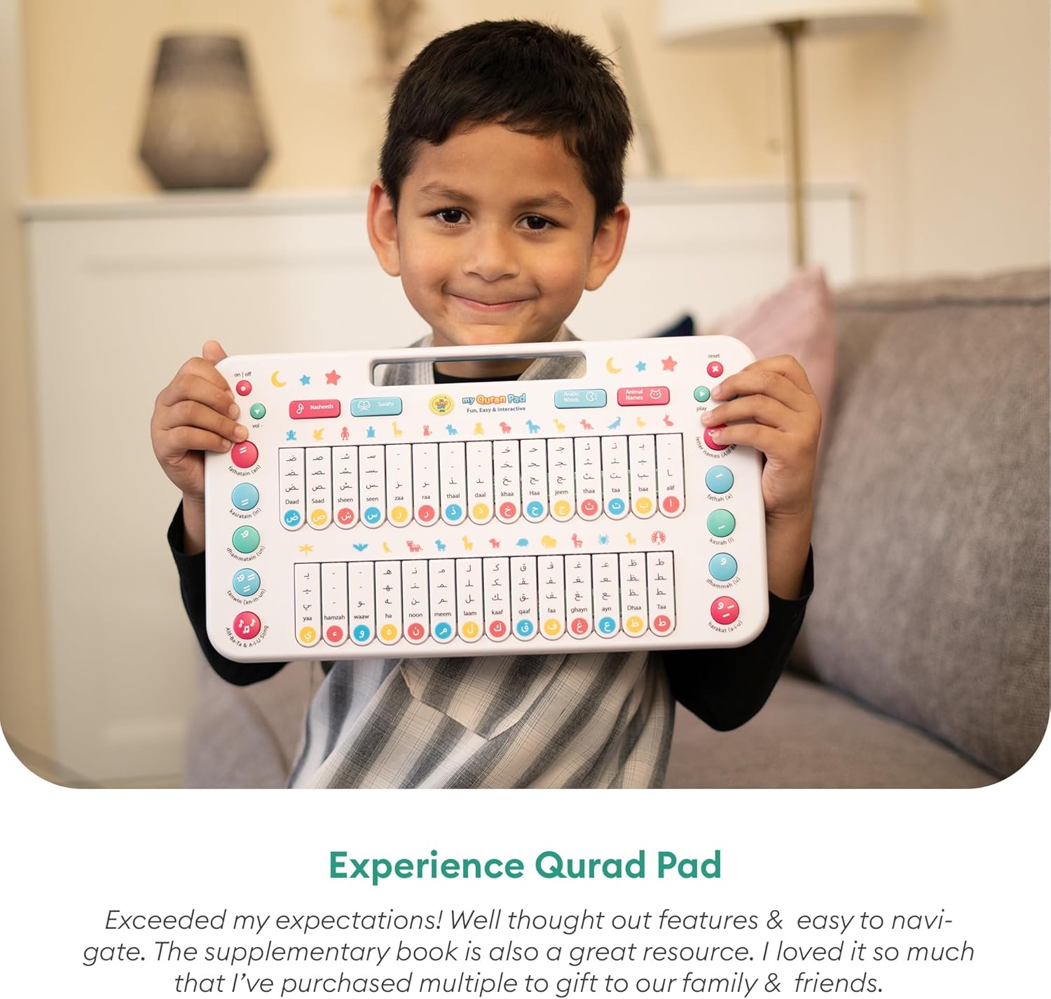 My Salah Mat My Quran Pad | Interactive Arabic Learning Pad for Kids