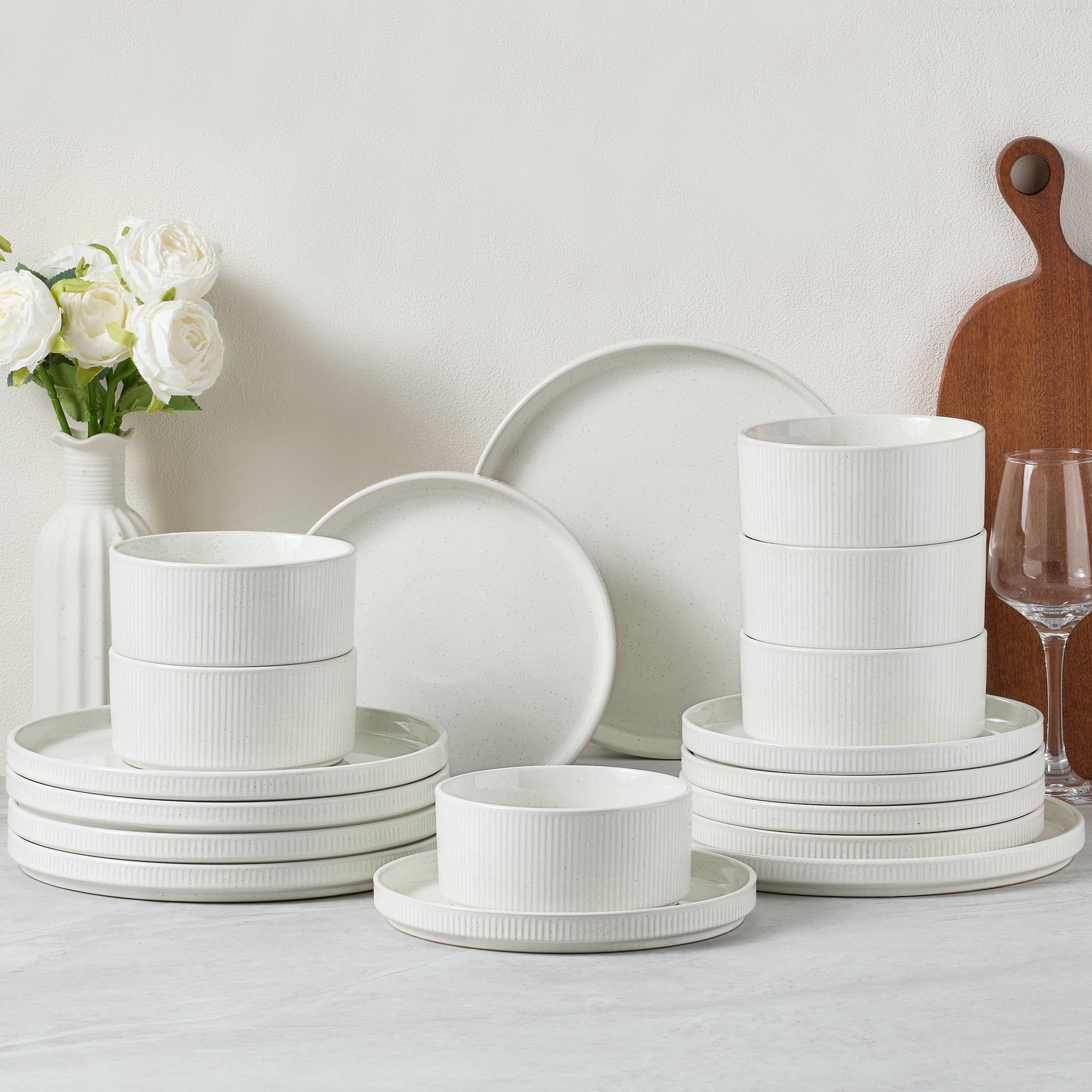 E-far Stoneware Dinnerware Sets