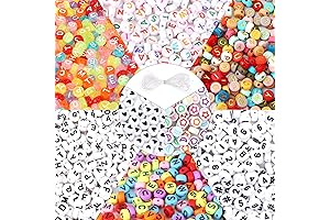 QUEFE Letter Beads: 2000pcs Personalized ABC Bead Assortment
