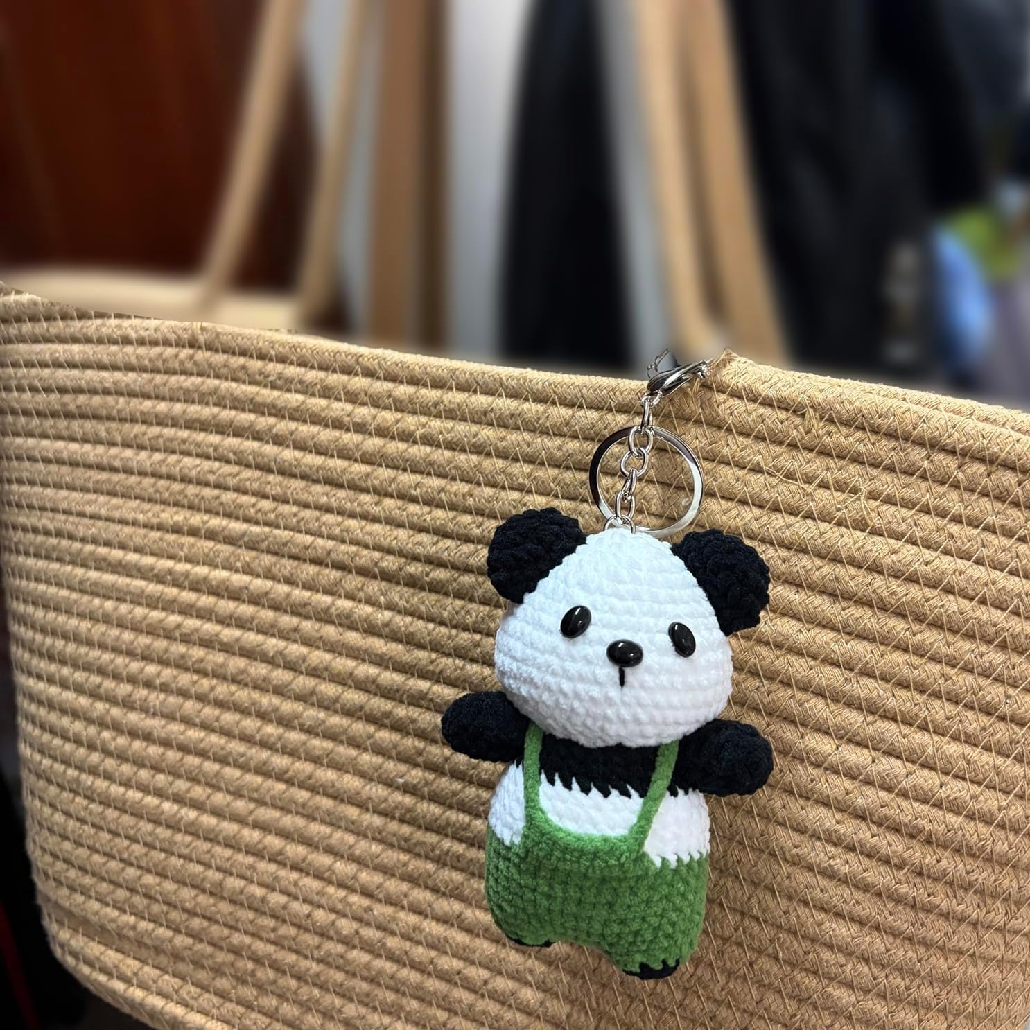 Crochet Keychain Animal Knitted Keychain Bag Charms Cute Kawaii Backpack Purse Pendant Handmade Gift