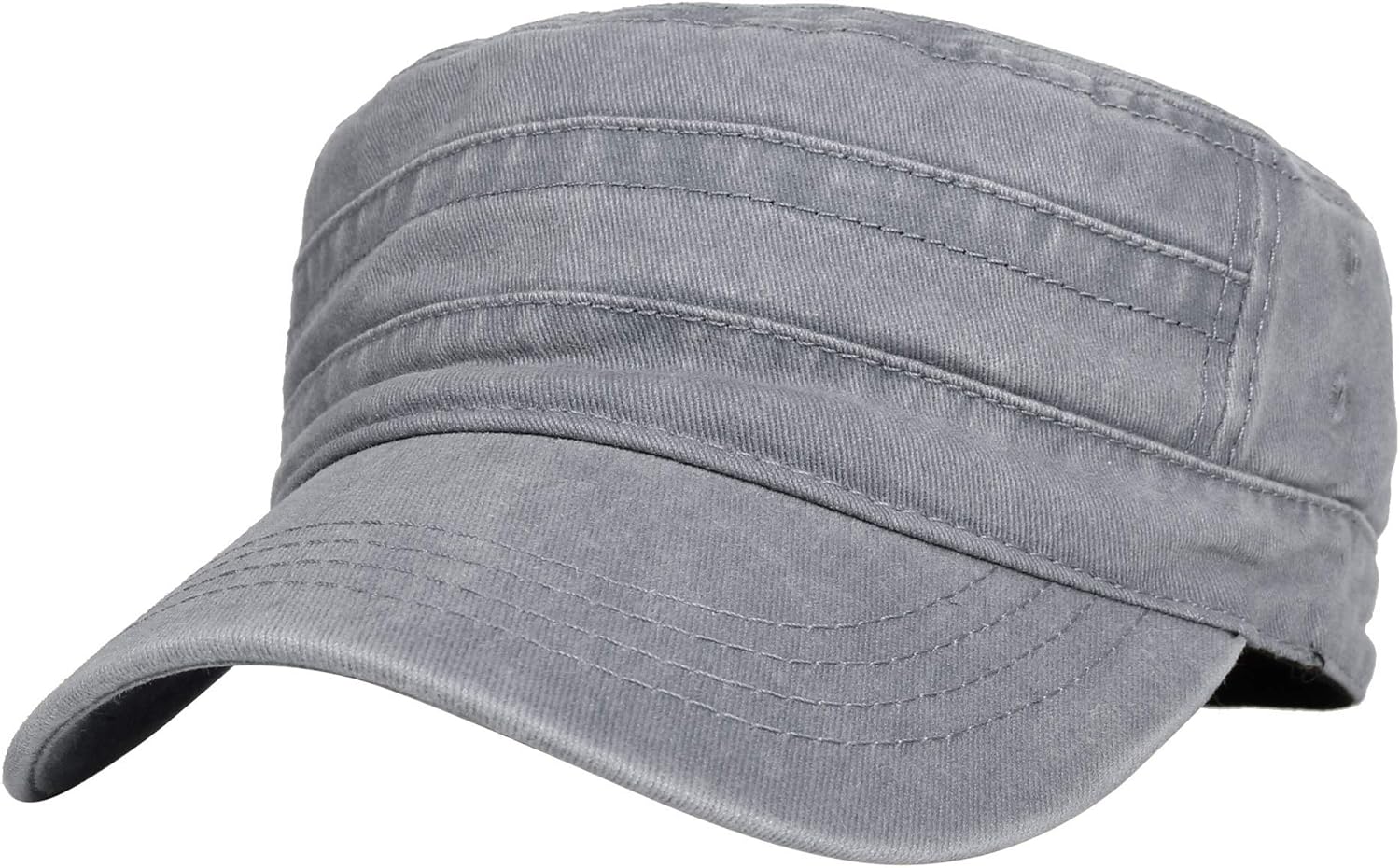 WITHMOONS Washed Cotton Cadet Cap Vintage Military Army Hat Mens Womens KZ40037