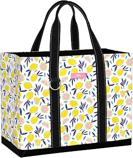 SCOUT Original Deano Tote - Durable Lightweight Open Top Beach, Pool & Lake Bag, Inside Zip Pocket, Folds Flat