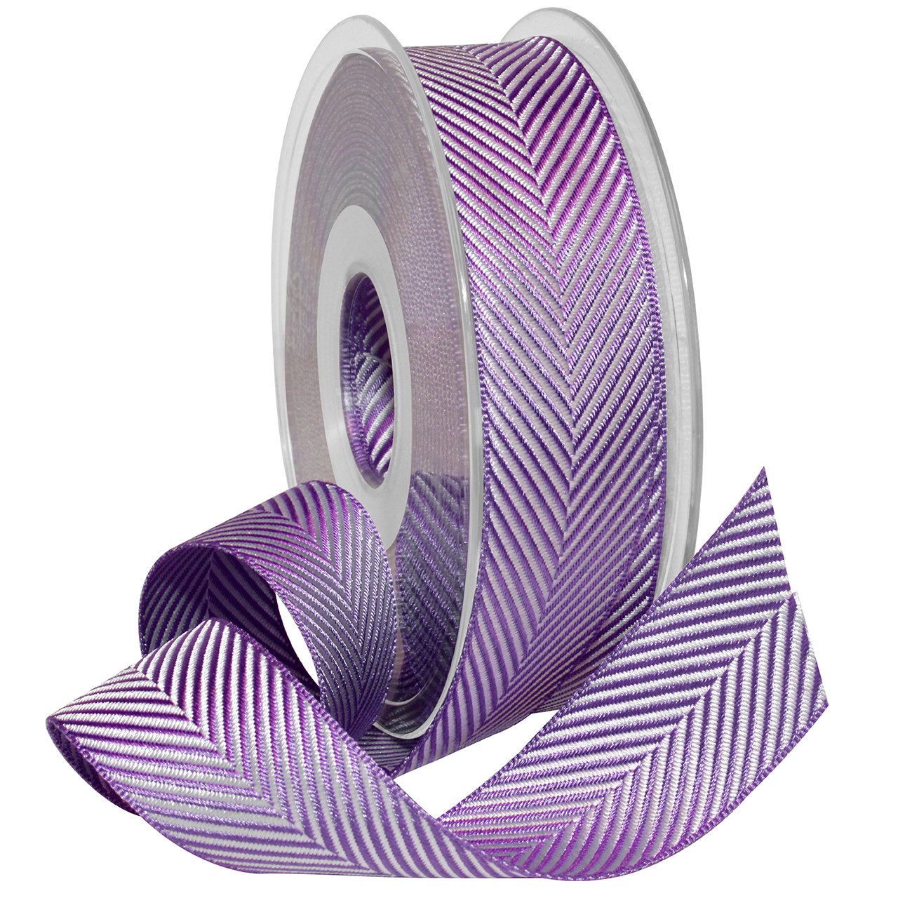 Ruban à chevrons lavande Morex pour une décoration de mariage douce