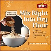 Vista 5 de Gefen Levadura seca natural instantánea, bolsa de 1 libra, ideal para panes y jalá, certificado Kosher