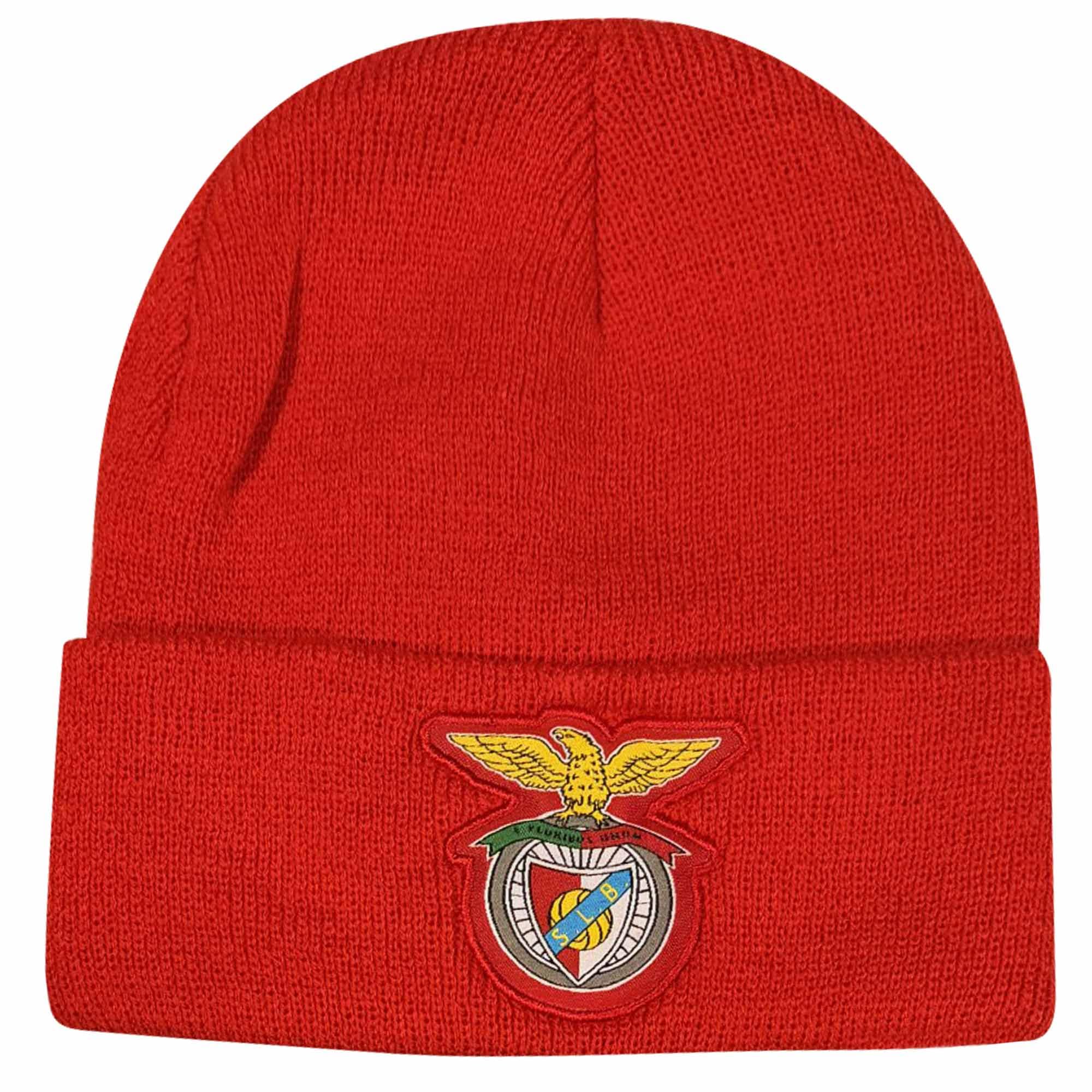 Gifts 4 All Men's Multicolor Sl Benfica Official Football Crest Bronx Hat, Benfica Football Fans Winter Woolly Hat, Portugal Champions Águias Headwear